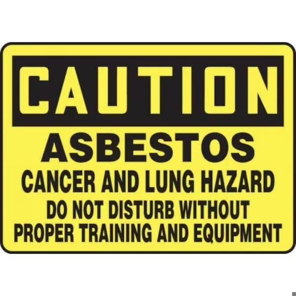 Accuform OSHA CAUTION SAFETY SIGN ASBESTOS MCAW603XL MCAW603XL - main